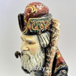 Russian Santa Claus Ded Moroz Grandfather Frost 10 Hand Painted Scene Lantern