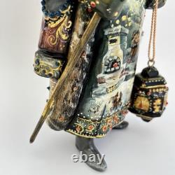 Russian Santa Claus Ded Moroz Grandfather Frost 10 Hand Painted Scene Lantern