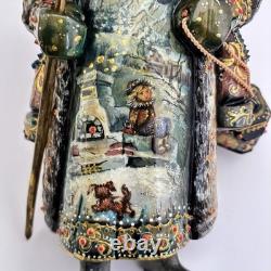 Russian Santa Claus Ded Moroz Grandfather Frost 10 Hand Painted Scene Lantern
