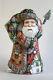 Russian Santa Claus Father Frost Wood Hand Carved Hand Painted Signed