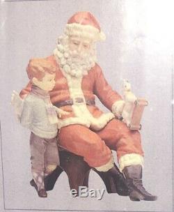 SALE! LLADRO A SPECIAL GIFT #5971 NEW IN BOX SANTA CLAUS withBOY FIGURERARE VTG