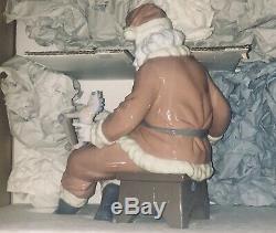 SALE! LLADRO A SPECIAL GIFT #5971 NEW IN BOX SANTA CLAUS withBOY FIGURERARE VTG
