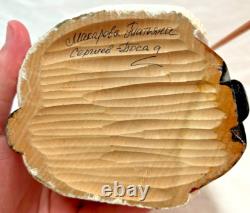 SANTA CLAUS CHRISTMAS RUSSIAN HAND CARVED WOODEN STATUE Sergiev Posad