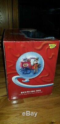 SANTA CLAUS COMING COMIN TO TOWN MUSICAL MAIL TRUCK NORTH POLE Memory Lane WORKS