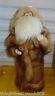 Santa Claus In Mink Coat Christmas Holiday Handcrafted Rare 1 Of A Kind