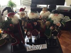 SANTA CLAUS figure Lot Of 5 Statues 18 Inches Tall
