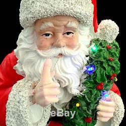 SANTA CLAUS with TOY BAG / LED LIGHTS / EXTRA-LARGE SIZE / ORIGINAL BOX