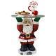 Saint Nicholas Santa Claus Kris Kringle Christmas Glass Top Table