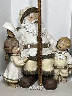Santa Claus 25.5 tall HUGE Vintage Christmas Display Figure SENECA DESIGNS RARE