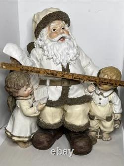 Santa Claus 25.5 tall HUGE Vintage Christmas Display Figure SENECA DESIGNS RARE