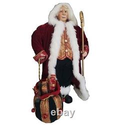 Santa Claus 37 with Staff and Gift Bag
