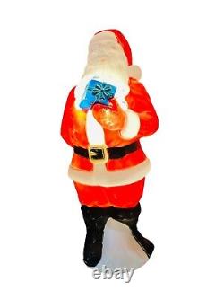 Santa Claus Blow Mold Vintage Christmas Empire 1971 Figure 34 Tall Lights Up