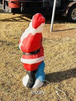 Santa Claus Blow Mold Vintage Christmas Empire 1971 Figure 34 Tall Lights Up