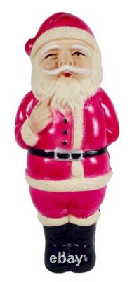 Santa Claus Celluloid Figure Holds Doll Behind His Back 7.75in A Beauty #401