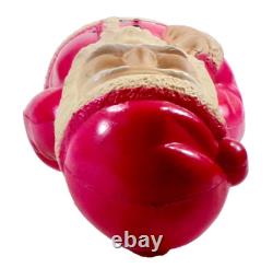 Santa Claus Celluloid Figure Holds Doll Behind His Back 7.75in A Beauty #401