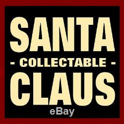 Santa Claus Christmas Figure / Fabric Mache / Santa Checking His List. Twice