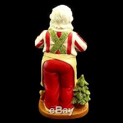 Santa Claus Christmas Figure / Santa & Marionette Clown Puppet / Porcelain