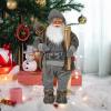 Santa Claus Christmas Figurine Tabletop Xmas Decor Realistic Funny Santa Claus