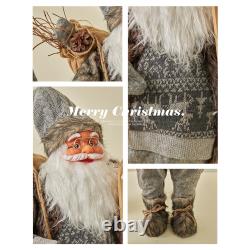 Santa Claus Christmas Figurine Tabletop Xmas Decor Realistic Funny Santa Claus