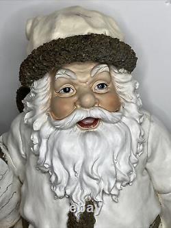 Santa Claus Composite Vintage Christmas Statue 25.5 SENECA DESIGNS HUGE Figure