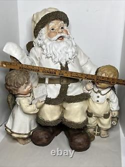 Santa Claus Composite Vintage Christmas Statue 25.5 SENECA DESIGNS HUGE Figure