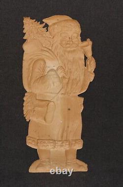 Santa Claus Father Christmas German Early 1900's Prssed Cardboard Figure