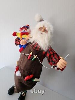 Santa Claus Figure Figurine Kris Kringle Christmas Toy Maker 16-18 LARGE Unique