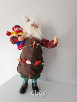 Santa Claus Figure Figurine Kris Kringle Christmas Toy Maker 16-18 LARGE Unique