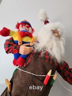 Santa Claus Figure Figurine Kris Kringle Christmas Toy Maker 16-18 LARGE Unique