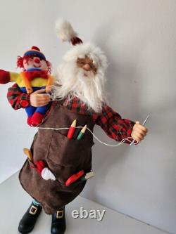 Santa Claus Figure Figurine Kris Kringle Christmas Toy Maker 16-18 LARGE Unique