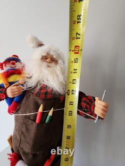 Santa Claus Figure Figurine Kris Kringle Christmas Toy Maker 16-18 LARGE Unique