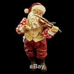 Santa Claus Figure & Violin /''santa Fidddler'' / Kurt S Adler / As-is