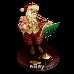 Santa Claus Figure & Violin /''santa Fidddler'' / Kurt S Adler / As-is