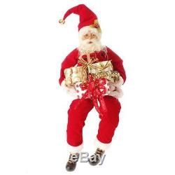 Santa Claus Figure w Christmas Presents sits 18 inch size RAZ mm 3203133 NEW