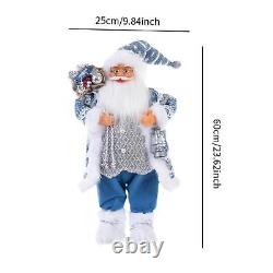 Santa Claus Figurine 23.6 Tall Santa Claus Figure for Tabletop Room