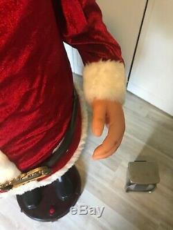 Santa Claus GEMMY 52 Life Size Christmas WithAdapter & Mic clean please read