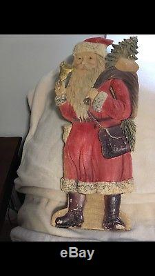 Santa Claus German around 1900 cardboard about 50cm or 19.5