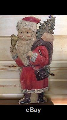 Santa Claus German around 1900 cardboard about 50cm or 19.5