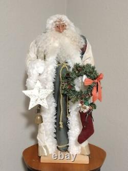 Santa Claus Handmade Figure Signed One of One OOAK 24 Tall Kris Kringle