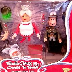 Santa Claus Is Comin' To Town Action Figure Trio Burgermeister, Tanta Kringle