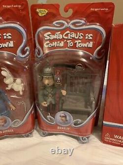 Santa Claus Is Comin To Town figures -New NIB Lot of 6 RARE