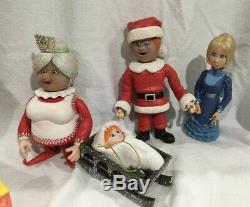 Santa Claus Is Coming To Town Figure Lot Rare Playing Mantis 2004 Christmas set