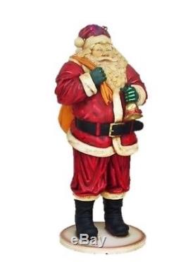 Santa Claus Life Size Statue Christmas Holiday Figurine Display Prop Decor