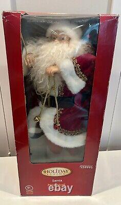 Santa Claus Music, Lights, Motion, 28in, Original Box, Holiday Living Christmas