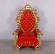 Santa Claus North Pole Grande Scale Throne Chair Christmas Design Toscano