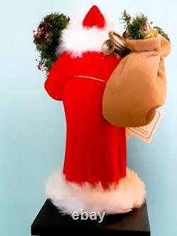 Santa Claus Old World Handcrafted 12 Tall Figure Numbered Limited Edition (189)