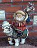 Santa Claus Riding Polar Bear. Hand Carved And Hand Painted In Russia. Large