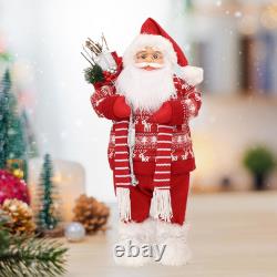 Santa Claus Santa Claus Figure Toy Decorative Standing Cute Xmas Ornament for