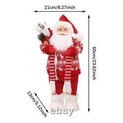 Santa Claus Santa Claus Figure Toy Decorative Standing Cute Xmas Ornament for