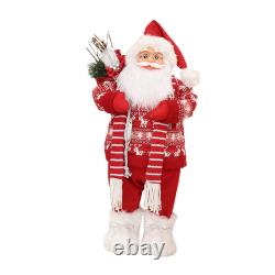 Santa Claus Santa Claus Figure Toy Decorative Standing Cute Xmas Ornament for